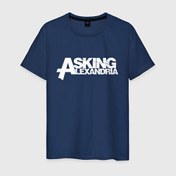 Футболка хлопковая мужская Asking Alexandria, цвет: тёмно-синий