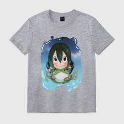 Футболка хлопковая мужская Моя геройская академия, цвет: меланж