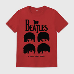 Футболка хлопковая мужская A Hard Days Night, цвет: красный