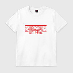 Футболка хлопковая мужская Stranger Things, цвет: белый