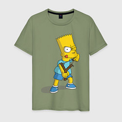 Футболка хлопковая мужская Bart Bully, цвет: авокадо