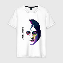 Футболка хлопковая мужская John Lennon: Techno, цвет: белый