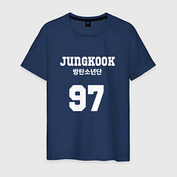 Футболка хлопковая мужская Jungkook 97, цвет: тёмно-синий