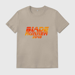 Футболка хлопковая мужская Blade Runner 2049, цвет: миндальный