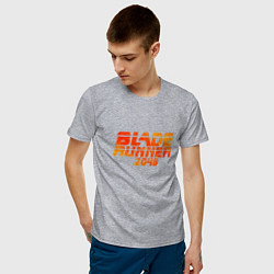Футболка хлопковая мужская Blade Runner 2049, цвет: меланж — фото 2