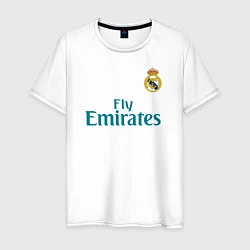 Футболка хлопковая мужская Real Madrid: Ronaldo 07, цвет: белый
