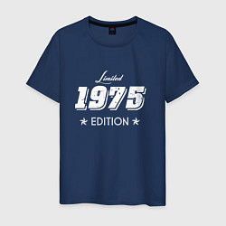 Футболка хлопковая мужская Limited Edition 1975 цвета тёмно-синий — фото 1