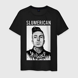 Футболка хлопковая мужская Slumerican IV: Yelawolf, цвет: черный