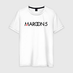 Футболка хлопковая мужская Maroon 5, цвет: белый