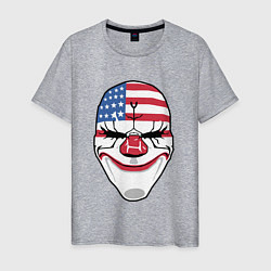 Футболка хлопковая мужская American Mask, цвет: меланж
