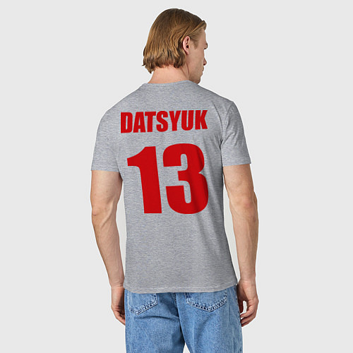 Мужская футболка Detroit Red Wings: Pavel Datsyuk / Меланж – фото 4