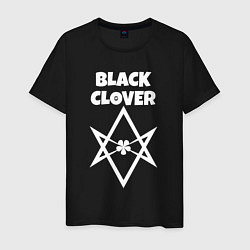 Футболка хлопковая мужская Black Clover, цвет: черный
