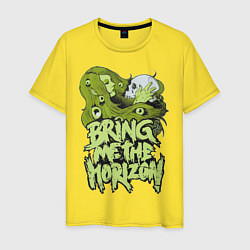 Футболка хлопковая мужская Bring Me The Horizon: Green Girl, цвет: желтый