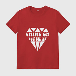 Футболка хлопковая мужская Shine on you crazy, цвет: красный