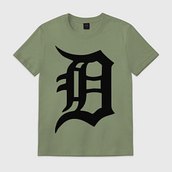 Футболка хлопковая мужская Detroit Tigers, цвет: авокадо