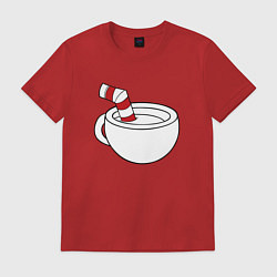 Футболка хлопковая мужская Red Cuphead, цвет: красный