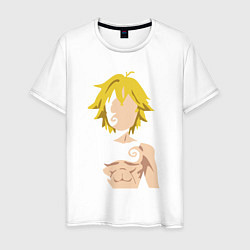 Футболка хлопковая мужская Meliodas, цвет: белый