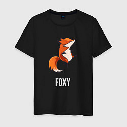 Футболка хлопковая мужская Little Foxy, цвет: черный