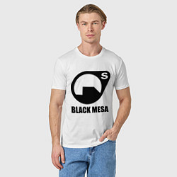 Футболка хлопковая мужская HL: Black mesa, цвет: белый — фото 2