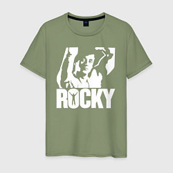 Футболка хлопковая мужская Rocky Balboa, цвет: авокадо