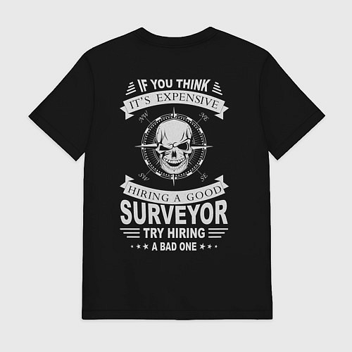 Мужская футболка It's Expensive Surveyor / Черный – фото 2
