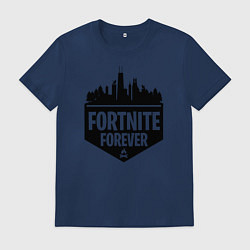 Футболка хлопковая мужская Fortnite Forever, цвет: тёмно-синий