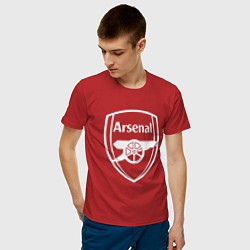 Футболка хлопковая мужская FC Arsenal, цвет: красный — фото 2