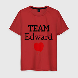 Футболка хлопковая мужская Team Edvard heart, цвет: красный