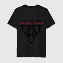 Футболка хлопковая мужская PVD Evolution, цвет: черный