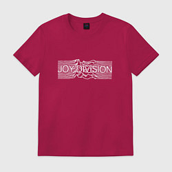 Футболка хлопковая мужская Joy Division, цвет: маджента