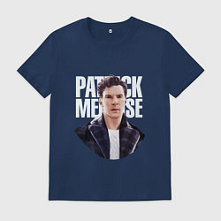 Футболка хлопковая мужская Patrick Melrose, цвет: тёмно-синий