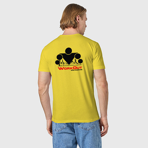 Мужская футболка Фитнес Городских Улиц / Желтый – фото 4