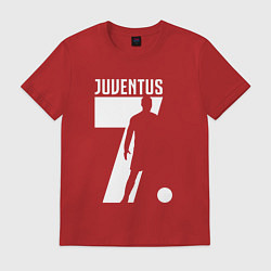 Футболка хлопковая мужская Juventus: Ronaldo 7, цвет: красный