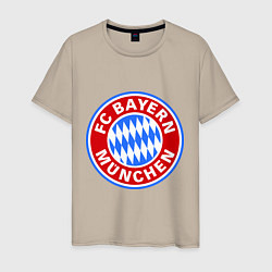 Футболка хлопковая мужская Bayern Munchen FC, цвет: миндальный