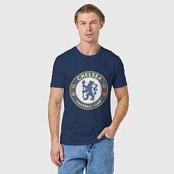 Футболка хлопковая мужская Chelsea FC, цвет: тёмно-синий — фото 2