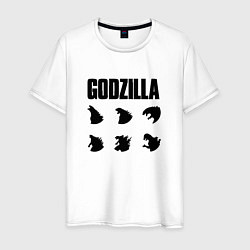 Футболка хлопковая мужская Godzilla Mood, цвет: белый