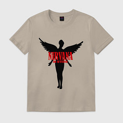 Футболка хлопковая мужская Nirvana: In Utero, цвет: миндальный