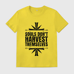 Футболка хлопковая мужская Harvest Themselves, цвет: желтый