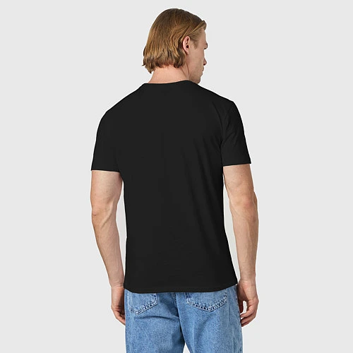 Мужская футболка Ретро закат / Черный – фото 4