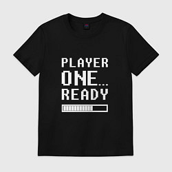 Футболка хлопковая мужская Ready Player One Loading, цвет: черный