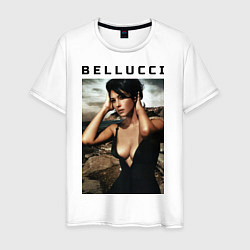 Футболка хлопковая мужская Monica Bellucci: Dress, цвет: белый