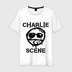 Футболка хлопковая мужская HU: Charlie Scene, цвет: белый
