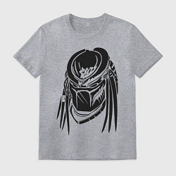 Футболка хлопковая мужская Хищник, цвет: меланж