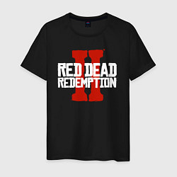 Футболка хлопковая мужская RDR II, цвет: черный