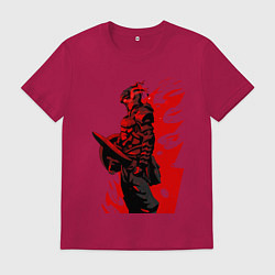 Футболка хлопковая мужская Убийца гоблинов, цвет: маджента