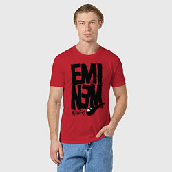 Футболка хлопковая мужская Eminem recovery, цвет: красный — фото 2