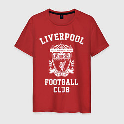 Футболка хлопковая мужская Liverpool: Football Club, цвет: красный