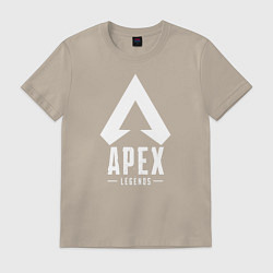 Футболка хлопковая мужская Apex Legends, цвет: миндальный