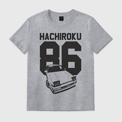 Футболка хлопковая мужская Toyota AE86 Hachiroku, цвет: меланж