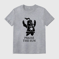 Футболка хлопковая мужская Praise the Sun, цвет: меланж